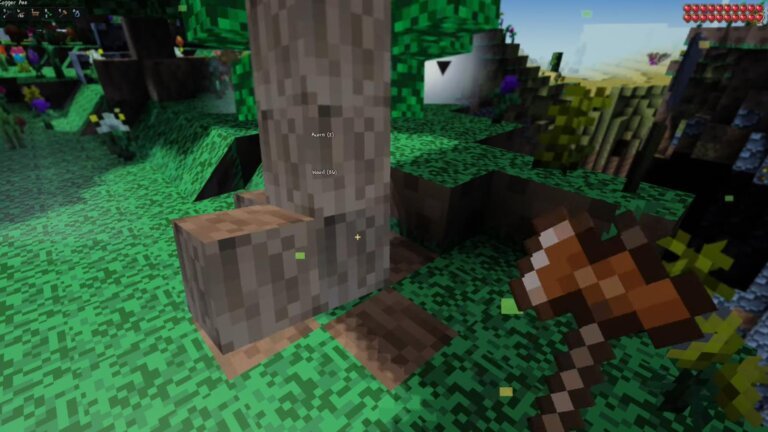 Terraria turned into a Minecraft analogue - you can play in 3D with a first-person view