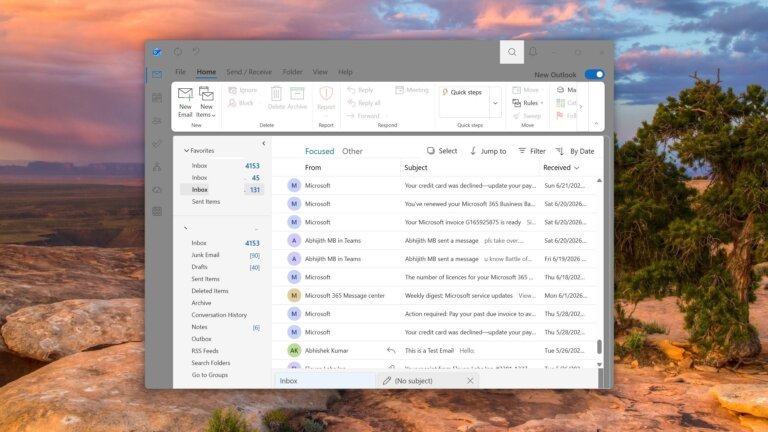 Tested: Microsoft cloned Outlook Classic's look into a New Outlook theme, instead of building a native Windows 11 app