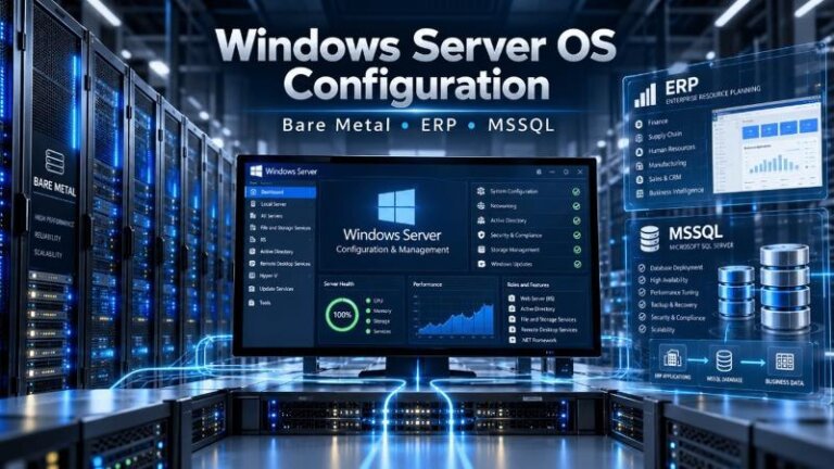 Windows Server OS Configuration on Bare Metal: Enterprise ERP and MSSQL Deployments